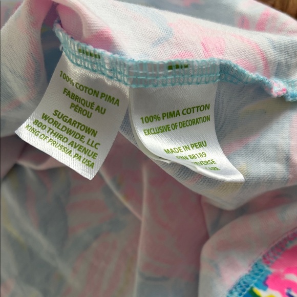 Lilly Pulitzer Taylee Blue Ibiza Gimme The Juice t-shirt Dress - Picture 4 of 6